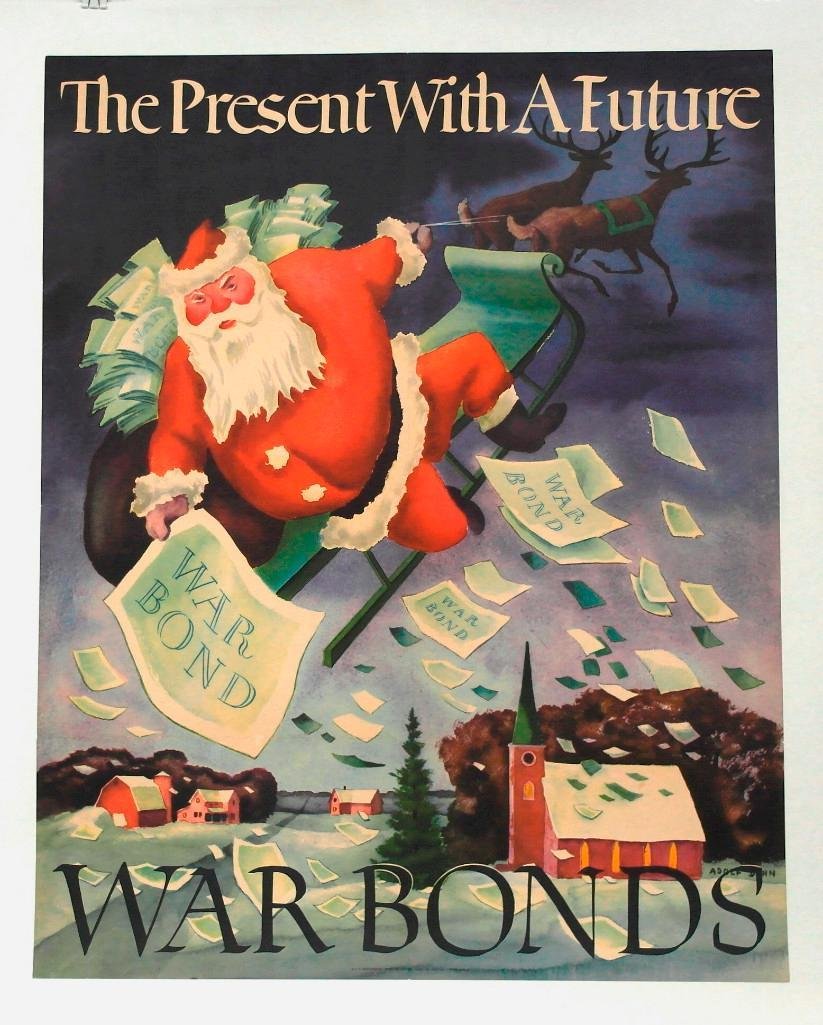 WWII Poster "Present Wirth A Future" (1 of 5)