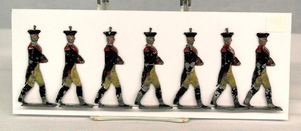 Set Of 7 Zinnfiguren Tin Soldiers - The American (1 of 3)