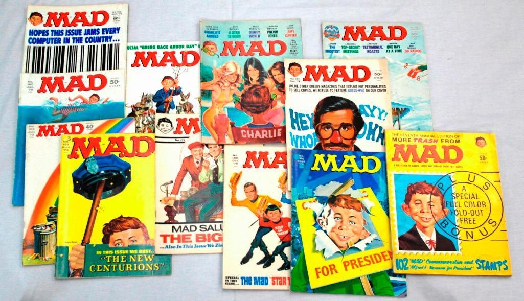 What, Me Worry?  12 MAD Magazines from the 1970s (1 of 7)