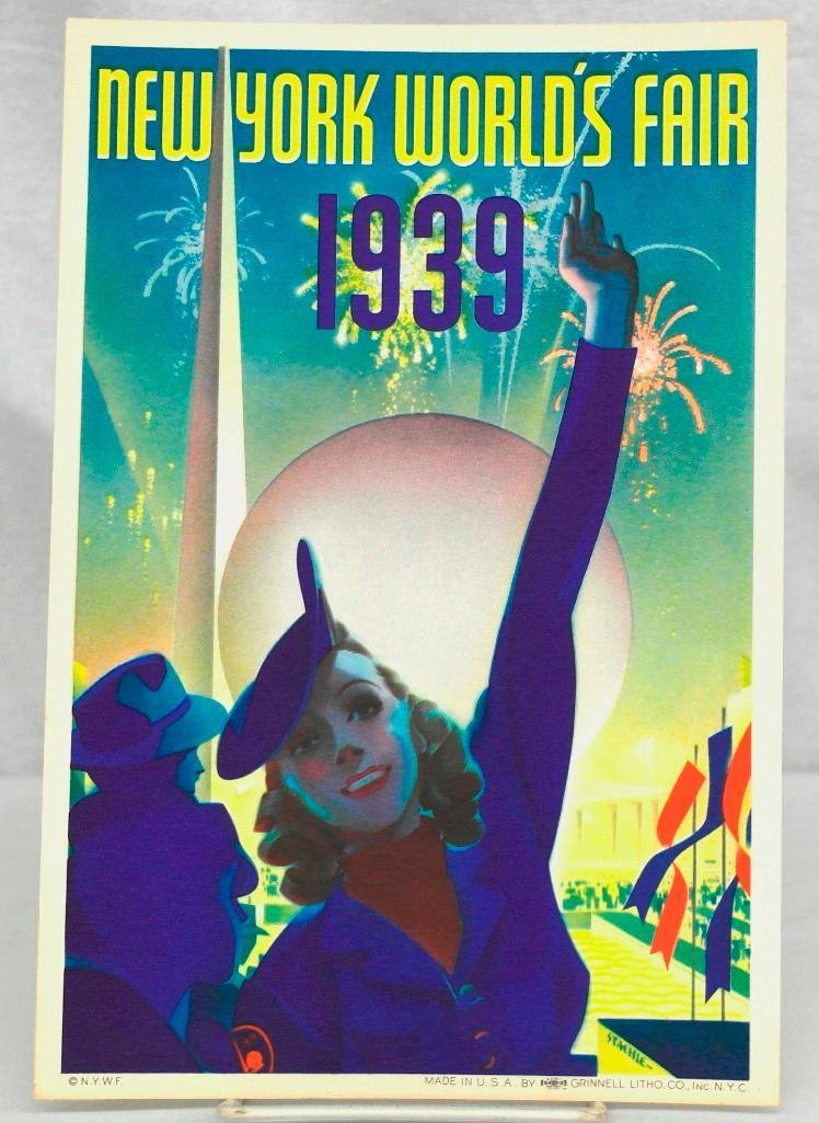 1939 New York World's Fair Small Original Color Poster (1 of 6)