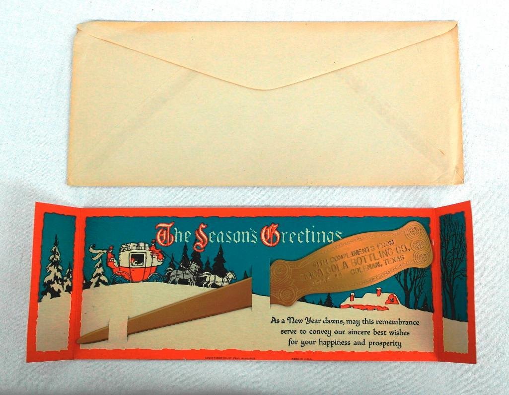 Coca-Cola Bottling Co. of Coleman, Texas Letter Opener (1 of 5)