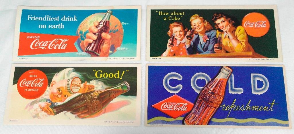Set of Four Vintage Coca-Cola Blotters (1 of 5)