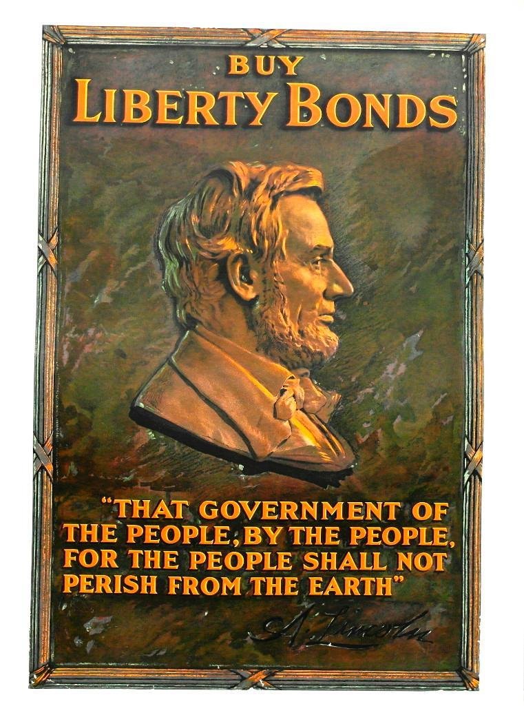 "Buy Liberty Bonds" Poster With Abraham Lincoln (1 of 3)