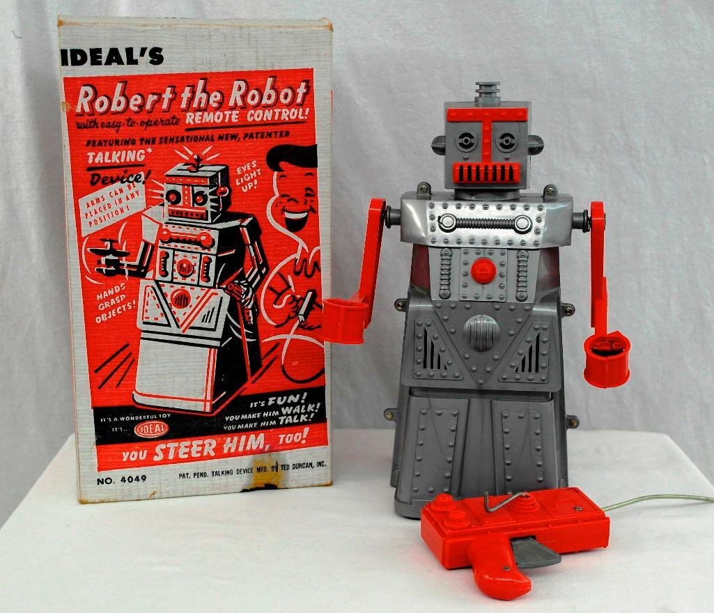 後期型 Robert the Robot 1950年代 ロボット 箱付き USA 1950s IDEALS ROBERT THE ROBOT NO. 4049 WITH ORIGINAL BOX
