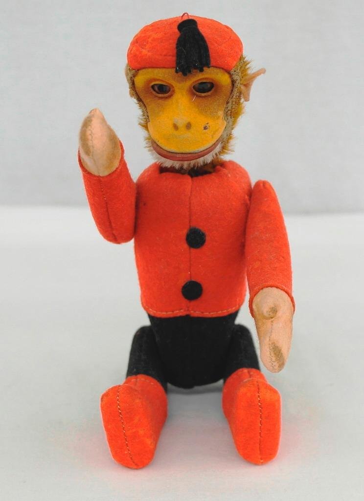 1920's Schuco Yes-No Monkey With Moveable Joints (1 of 5)