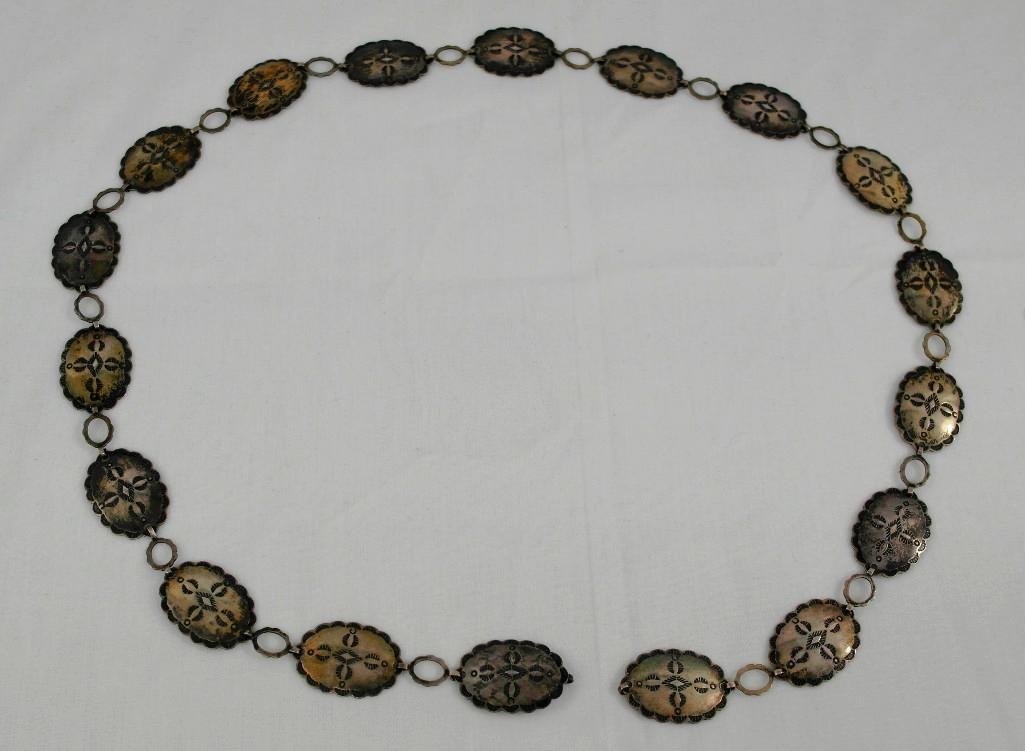 Vintage 1940's Mexican Silver Adjustable Neclace Or (1 of 3)