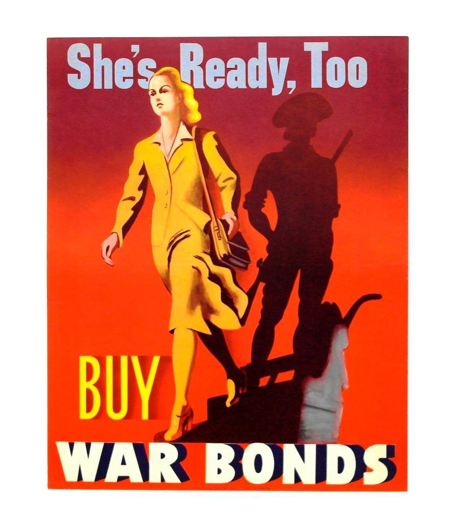 WWII Era "Buy War Bonds" Poster (1 of 2)