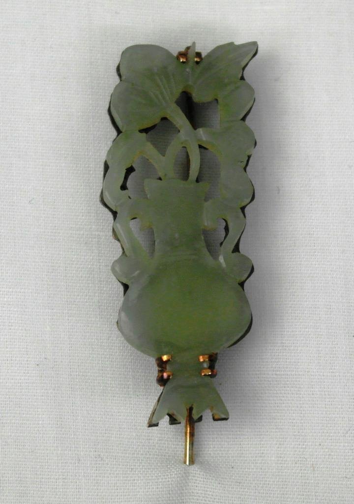 Carved Jade Stick Pin (1 of 3)