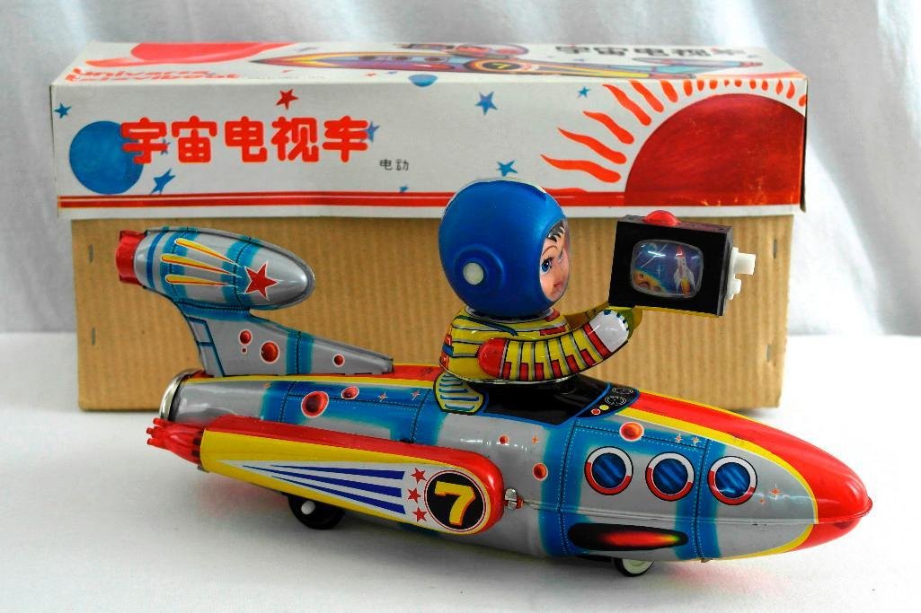 Universe Televiboat Tin Litho and Rubber Toy - ME 777 (1 of 7)