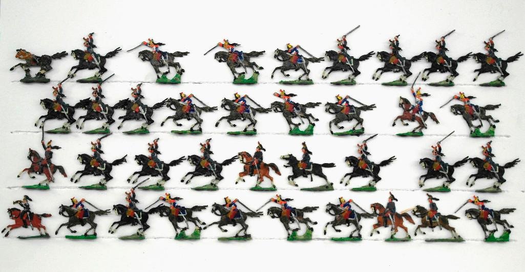 Set of 37 Heinrischen French Mounted Calvary Soldiers (1 of 4)