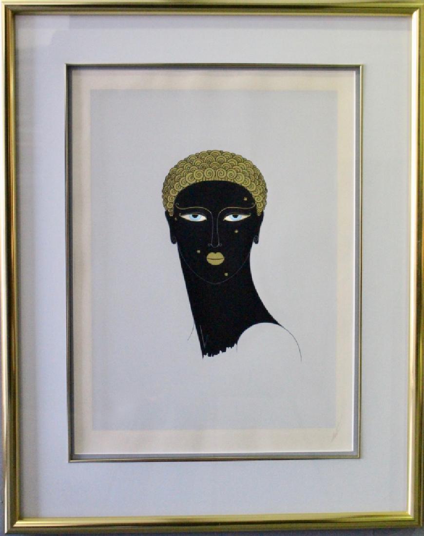 Erte, Serigraph, " Queen of Sheba": (Romain de Titroff Erte) Russia-New York, 1892-1990, large limted edition 153/300, pencil signed lower right, good condition. 31" x 39".
