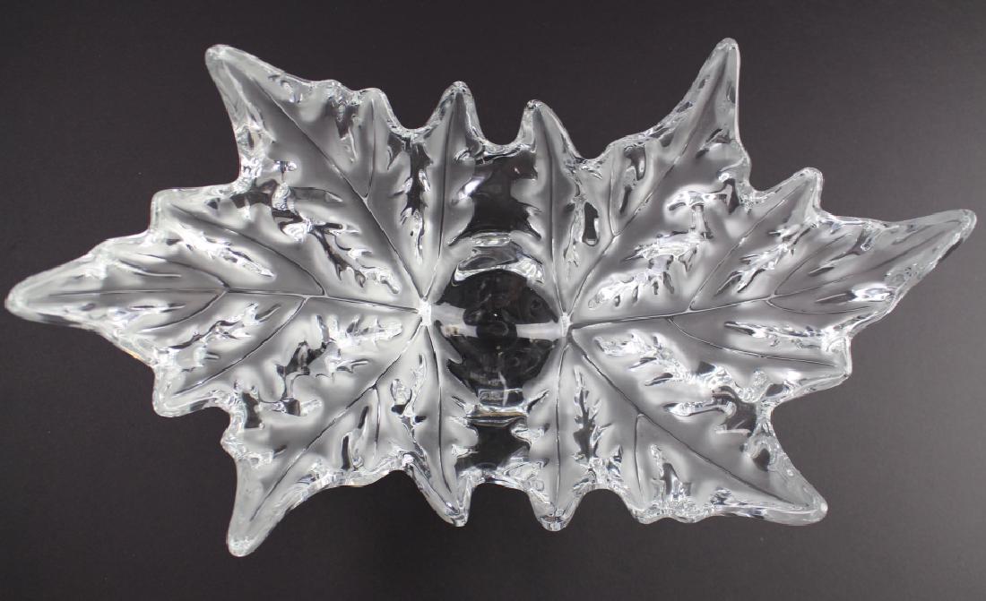 Lalique, France Le Champs-Elysees Bowl: frosted and clear crystal, #3374, signed, 7.5"h, 17.5"w, 9"d. Mint condition.
