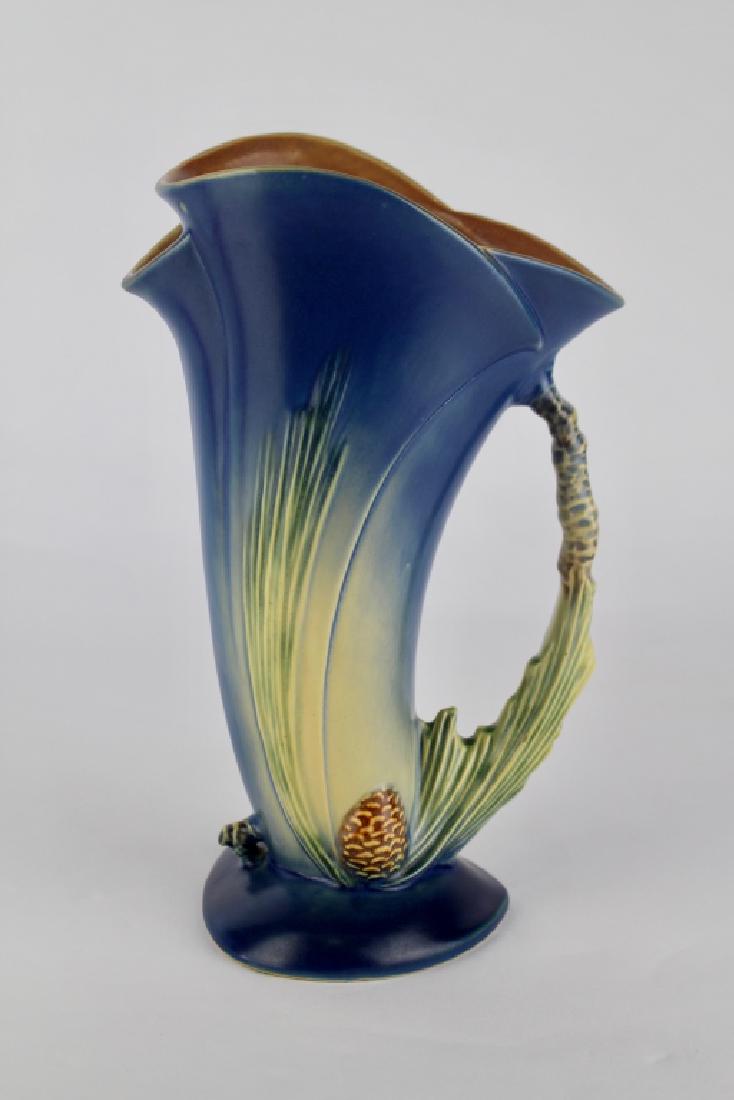 Roseville Blue Pine Cone Vase/Pitcher (1 of 3)