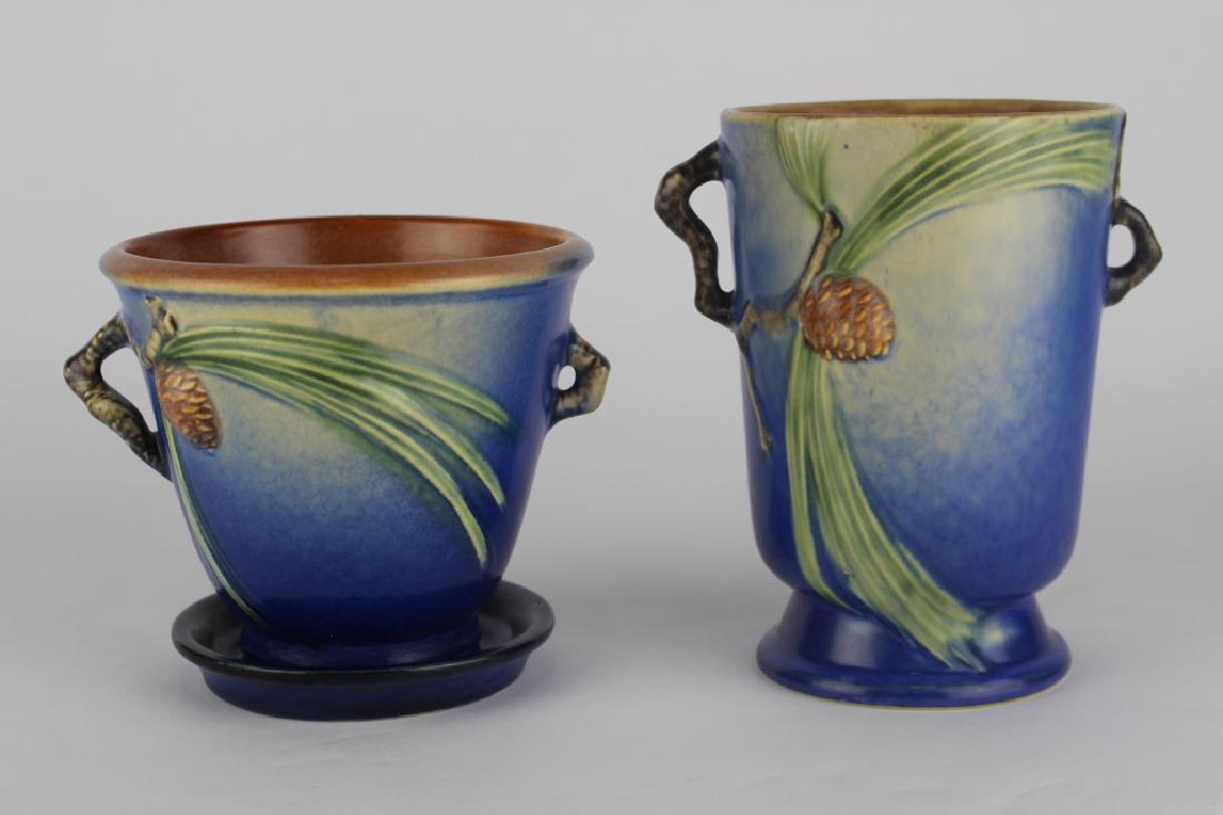 Roseville Blue Pine Cone Group 2. (1 of 5)