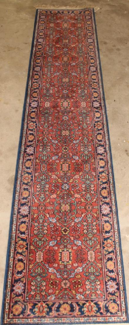 Karastan Oriental Style Runner 2.9' x 12": "Serapi" pattern, excellent condition.