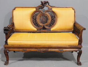 Vintage Asian Sofas Canapes For Antique