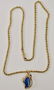 14K Rope Necklace with Opal Pendant - 2