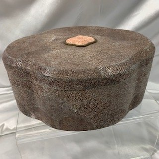Maitland Smith Shagreen -Stingray- Decorated Box: Maitland Smith Shagreen -Stingray- Decorated Box. Measures 12" x 9" x 5". Excellent condition.