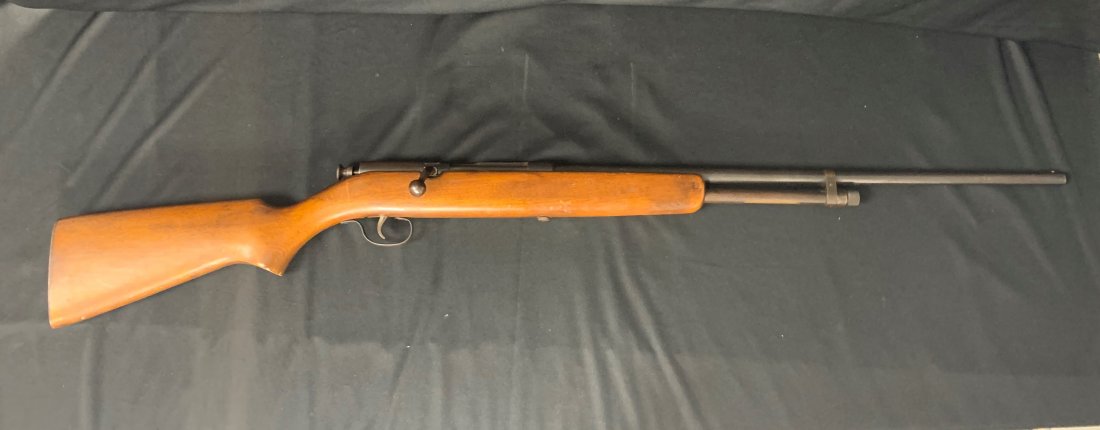 Ranger Model 101.12 Bolt Action Shotgun: Ranger Model 101.12 Bolt Action Shotgun. Takes 2 1/2" and 3" shells. Barrel is 23" long. Gun total length is 44". .410 gauge. Overall condition is good. $65 will be added to all firearms sold online f