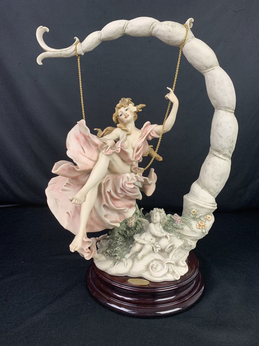 Giuseppe Armani Sculpture - "Fanciulla su Attalena": Giuseppe Armani Sculpture - "Fanciulla su Attalena" Summertimes. Limited edition 1596/5000 with original certificate and original packing. Box measurement 13 3/4" x 26"x 18" and sculpture 16 7/8" x 8"