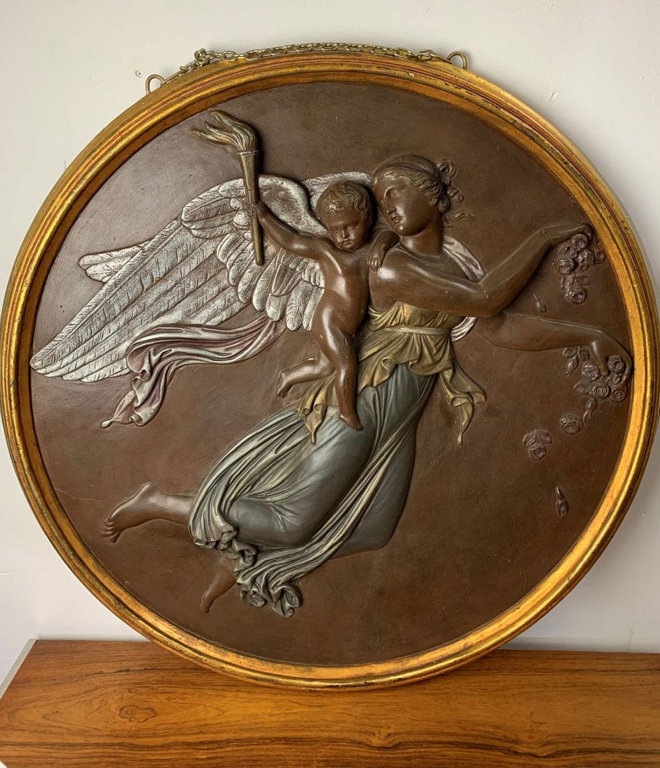 Gone with the Wind Staircase Angel Plaster Wall Plaque: The Movie "Gone with the wind" Staircase Angel Plaster Wall Plaque. The information we received is this item was part of the staircase wall décor on the set of the movie "Gone With The Wind". We patc
