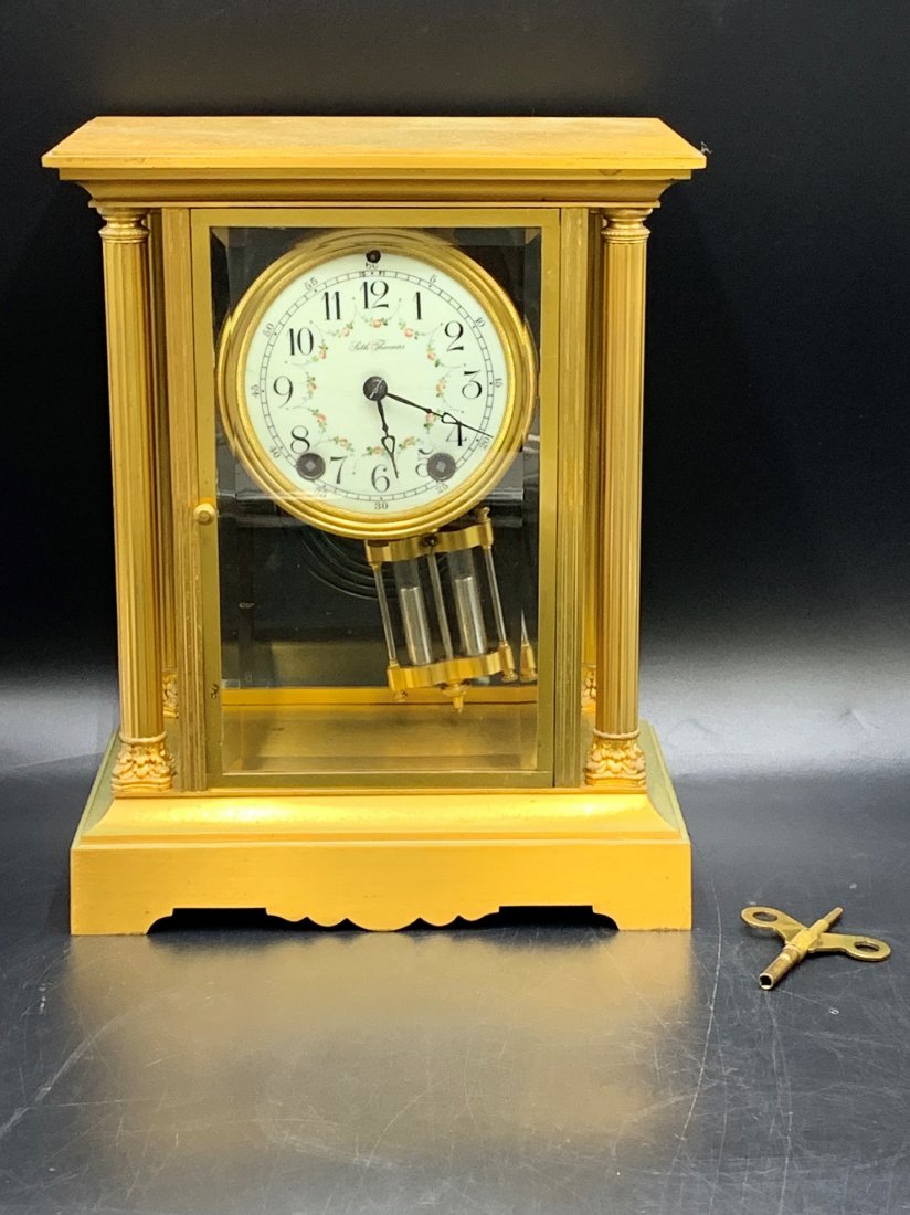 Seth Thomas Mercury Pendulum Mantel Clock with Key Barnebys
