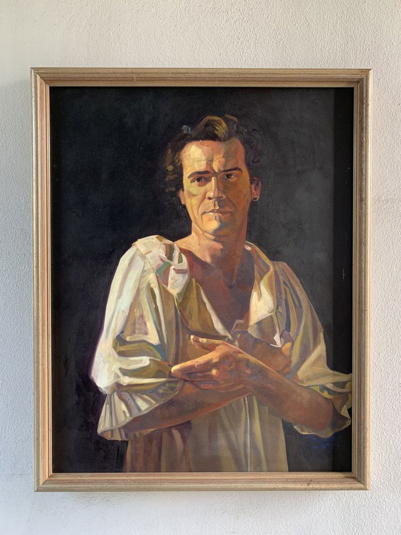 Oil on Canvas "Portrait of Man" by Kathryn Myers 1994 (1 of 8)