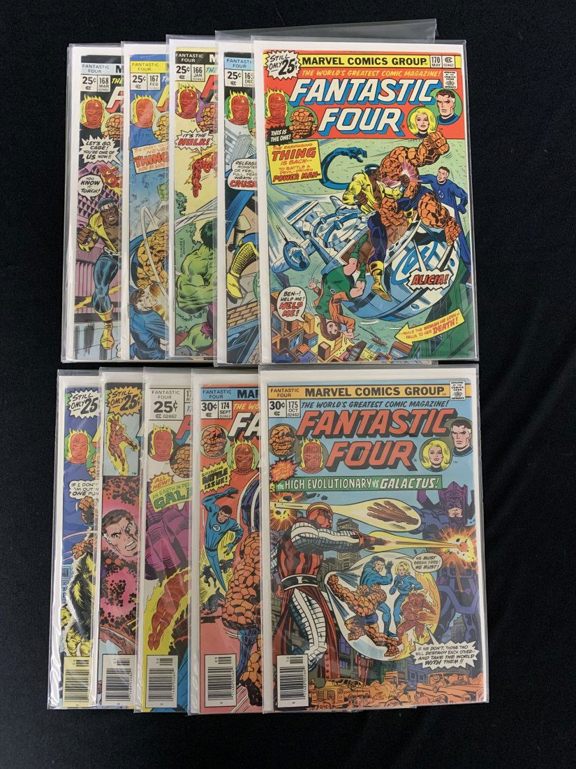 10 Marvel Fantastic Four Comic Book 25 cent #165 - #175 (1 of 6)