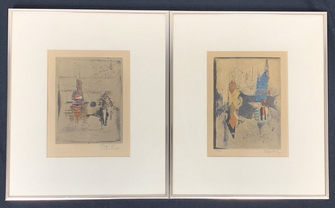 Etching & Aquatint "Composition 1 & 2" by J. Friedlaend (1 of 12)