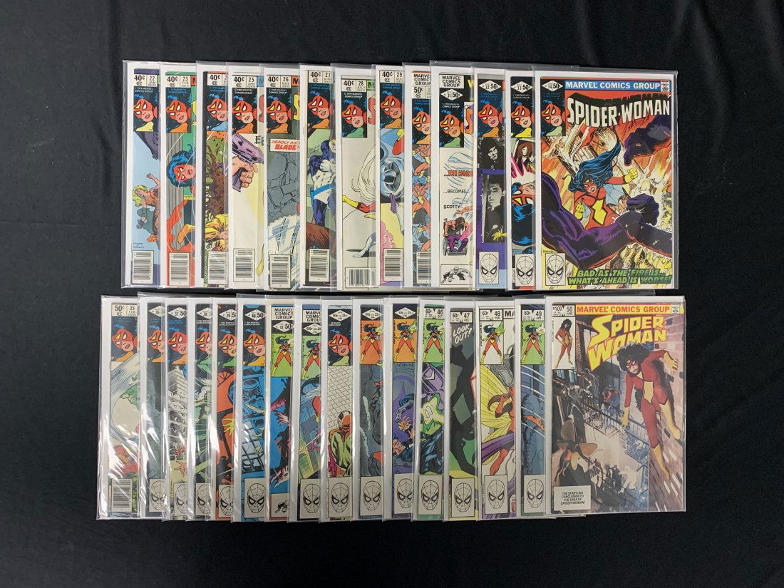 Marvel "Spider-Woman" Comics 40, 50, 60 Cents & $1 (1 of 6)
