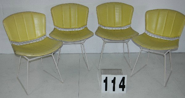 SET OF 4 KNOLL PATIO CHAIRS
