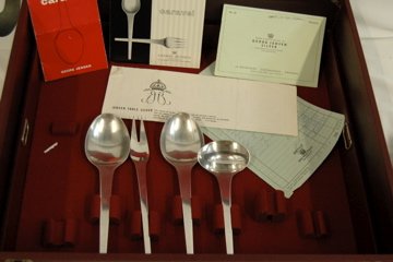 GEORG JENSEN STERLING FLATWARE - 5
