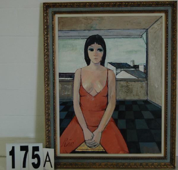 CHARLES LEVIER O/C: SIGNED OIL ON CANVAS BY LISTED ARTIST CHARLES LEVIER, "FRENCH LADIES", 37 X 47.