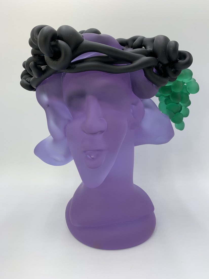 Art Glass Sculpture "Diana" by Richard Jolley: Art Glass Sculpture "Diana" by Richard Jolley. The glass sculpture is signed & dated 92" on the bottom. The sculpture measures 12" tall x 11" wide x 9 1/2" depth. Signed and dated "92" on bottom. Weig