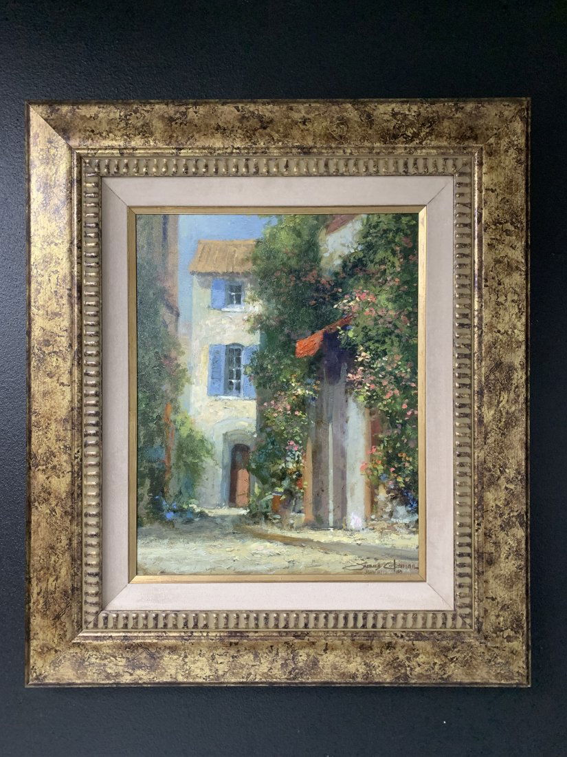 Giclee on Canvas "Soft Impressions" by James Coleman: Giclee on Canvas "Soft Impressions" by James Coleman. Giclee on canvas print of the original oil painting. Signed & numbered 27/195 on the right corner. The print comes with a "Certificate of Authenti