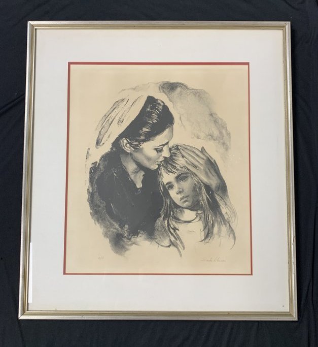 Artist Proof Lithograph "Mother & Child" by Sandu Liberman (1 of 8)