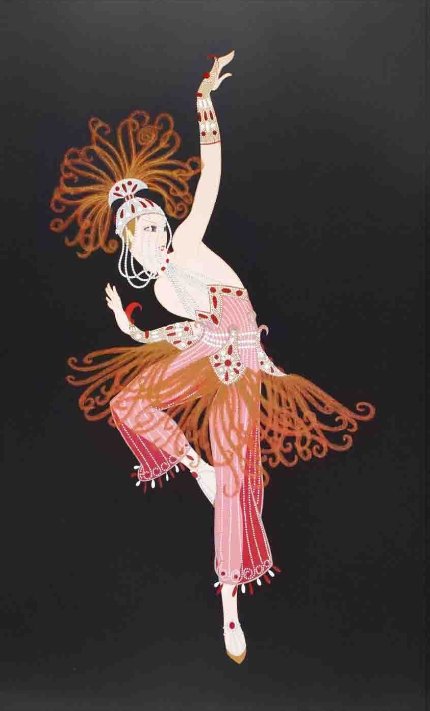 Large Erte "Dancer" Hand Signed Serigraph 12/40 (1 of 11)