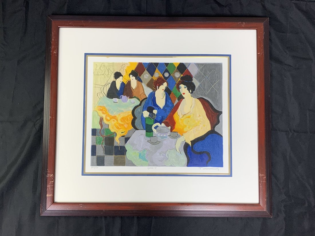 Signed Serigraph "Grace IV" BY Itzchak Tarkay 287/350 (1 of 10)