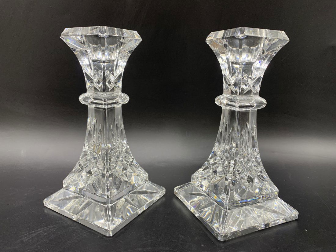 Pair of Waterford  'Lismore" Pattern  Candlesticks (1 of 12)