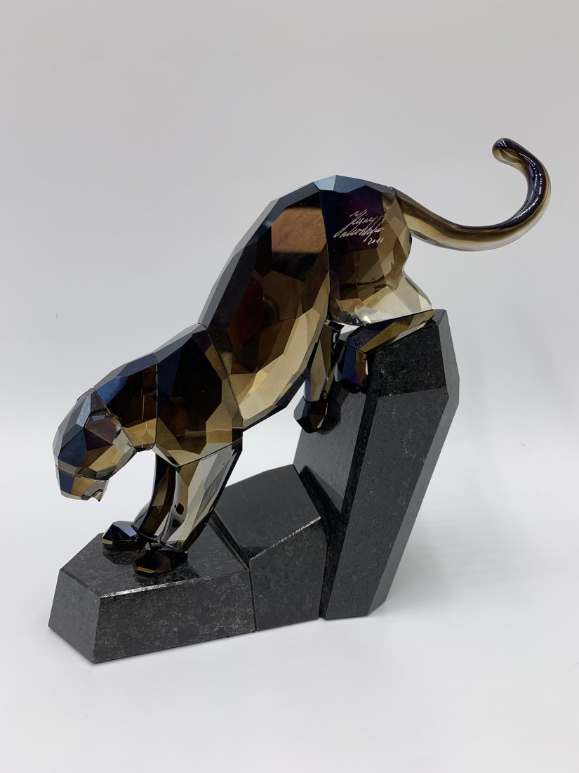 Swarovski Crystal  "Soulmates" Black Panther Limited Edition Figurine (1 of 17)