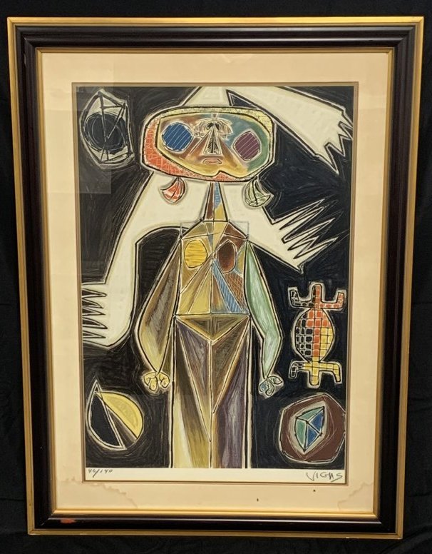 Untitled Serigraph from The "Brujas" Series  by Oswaldo Vigas (1 of 13)