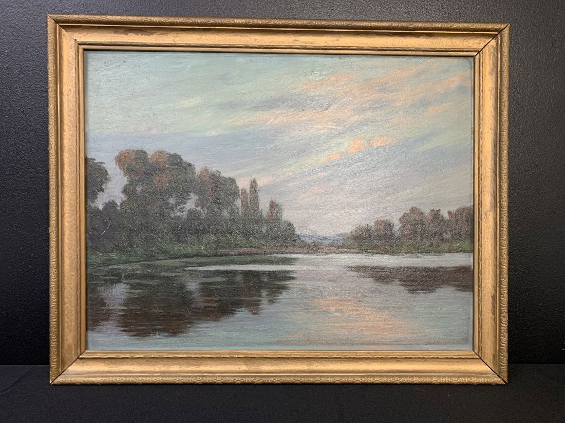 Oil on Canvas Painting FL St Johns River - Wellington Jerard Reynolds (1 of 13)