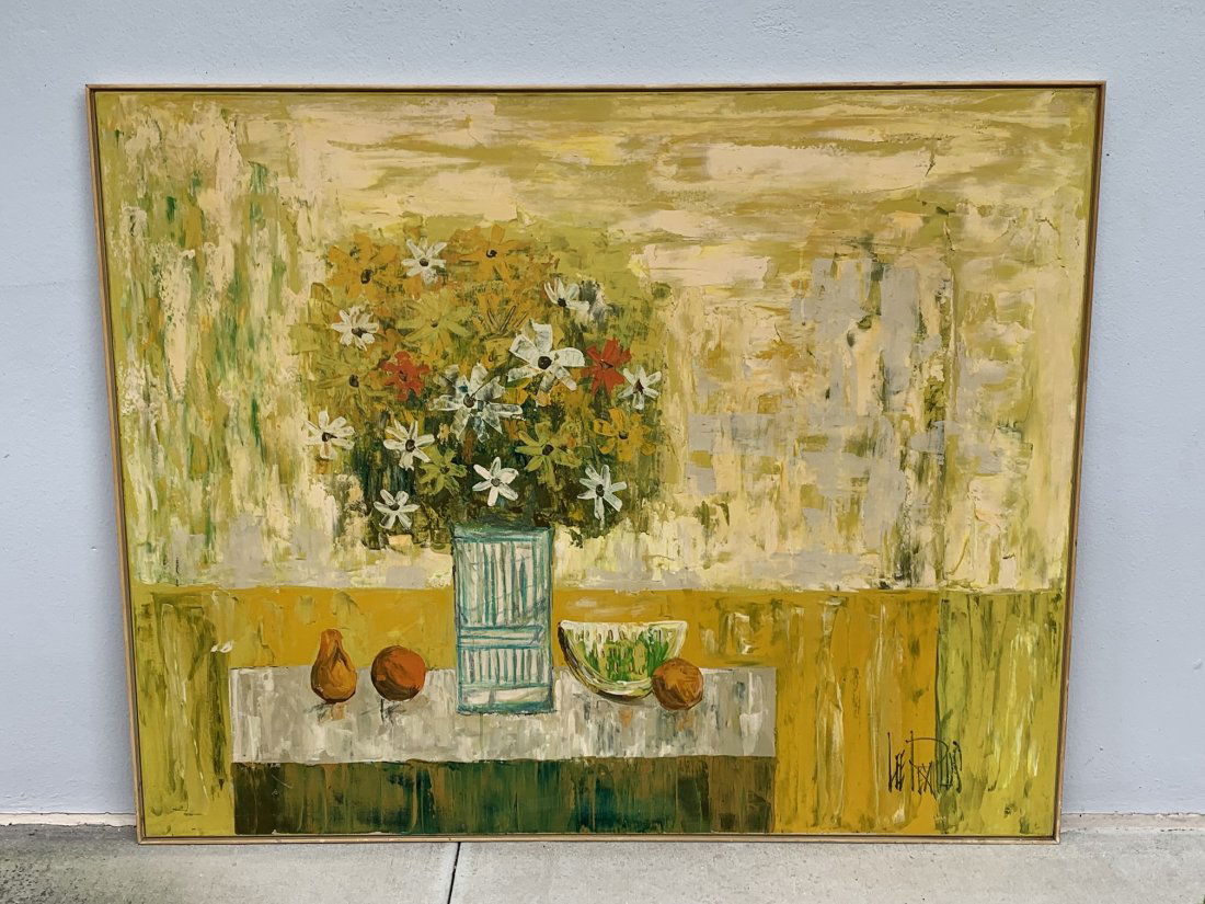 Large Mid-Century Oil on Canvas Still life painting by Lee Reynolds (1 of 6)