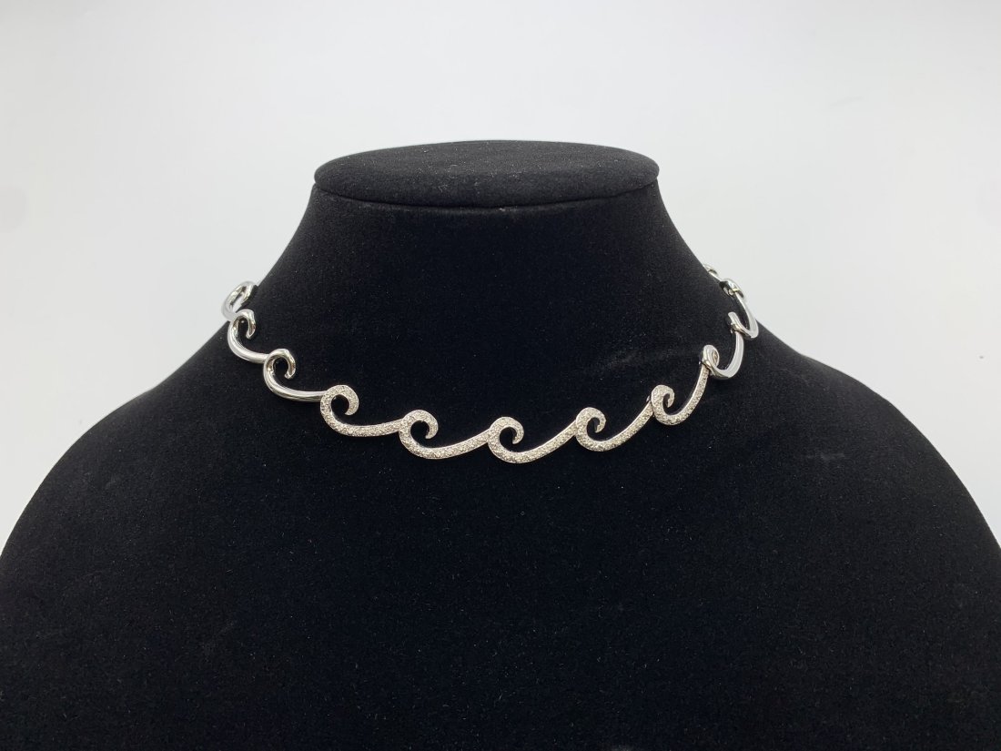 18K White Gold & 1.25 Carat Diamond Necklace (1 of 17)