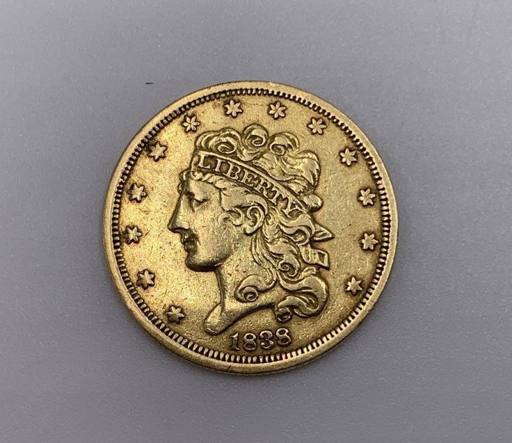 1838 Classic Head - Half Eagle $5 Gold Piece (1 of 6)