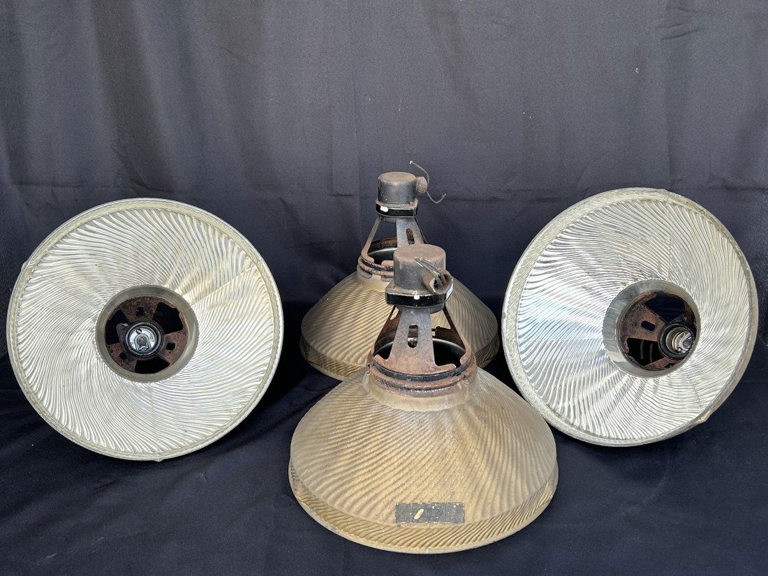 Lot of 4 Antique "X-Ray" Lights by Curtis No.848 (1 of 11)