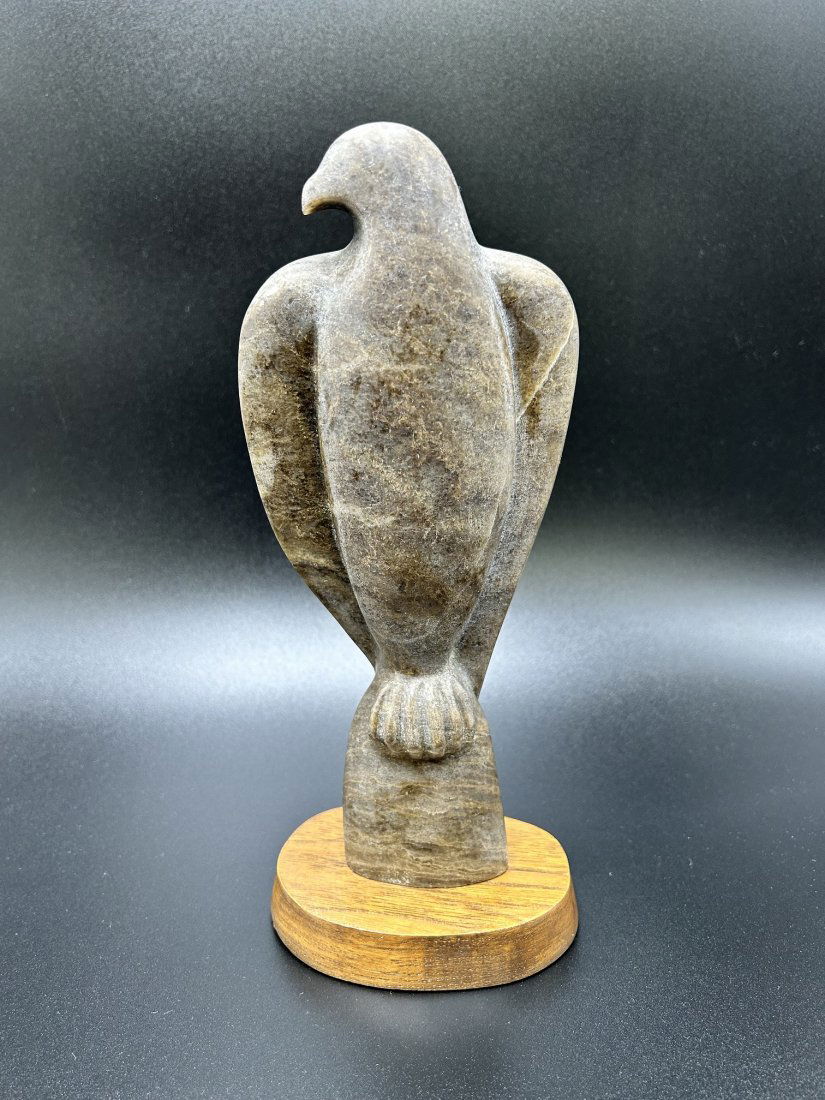 J. A. Vigil Hand Carved Marble Eagle Sculpture (1 of 7)