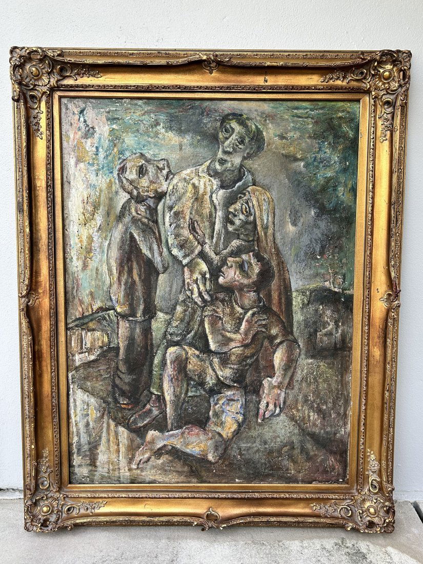 1940 Oil on Canvas Titled 'To Earth Returning' painting by Ben Wilson (1 of 10)