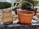 Pair of Beautiful Vintage Lombok Woven Baskets