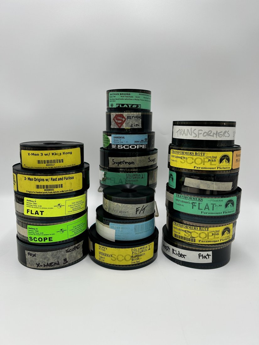 35mm Marvel & DC Super Hero Movie Trailers Spiderman, Superman, X-Men, Batman etc (1 of 8)